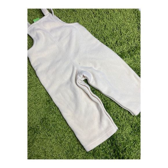 Vintage 90s Sesame Street Fleece Overalls Jumper Big Bird 12/18M - Picture 4 of 8